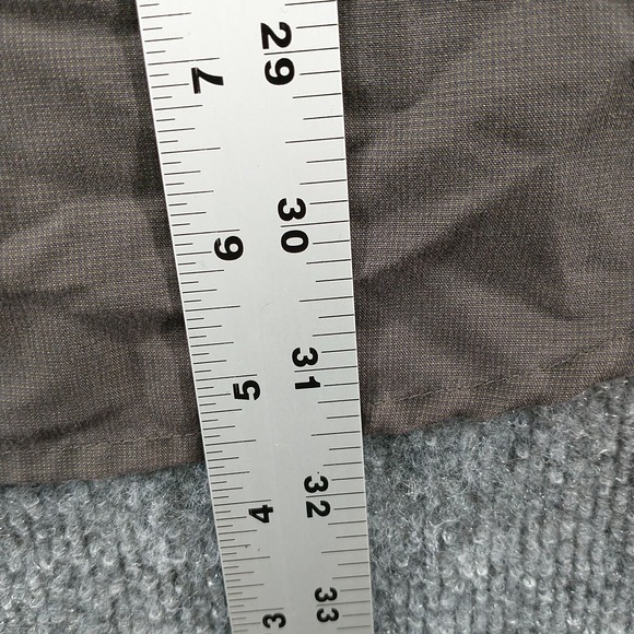 Columbia Men's Button Down Shirt Gray Large Long Sleeve Viscose Blend Casual - Picture 10 of 11